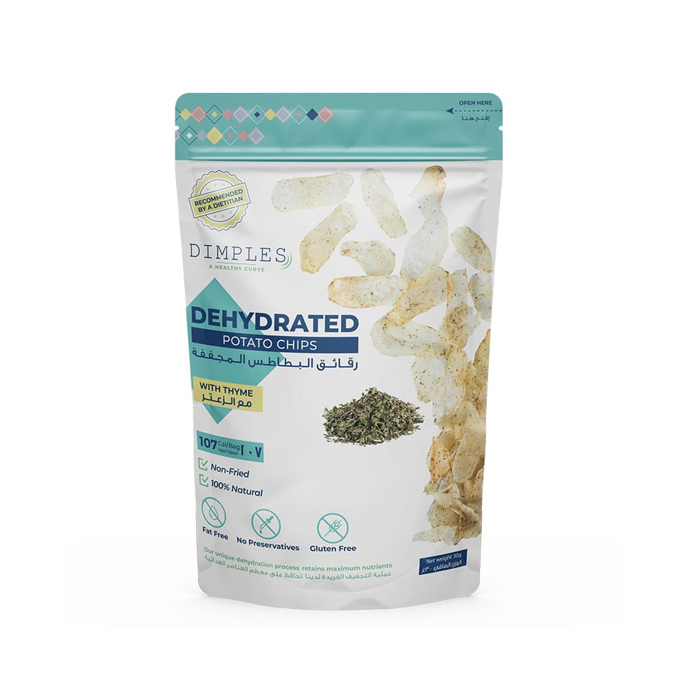 Dehydrated Potato chips - Thyme flavor 30g