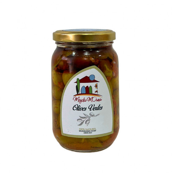 Green Olives And Red Pepper 250g