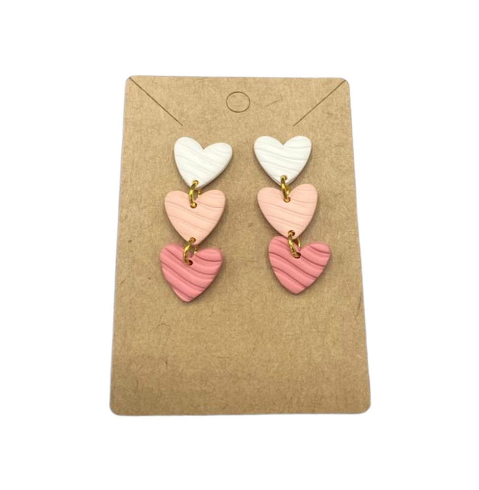 Triple Hearts earrings