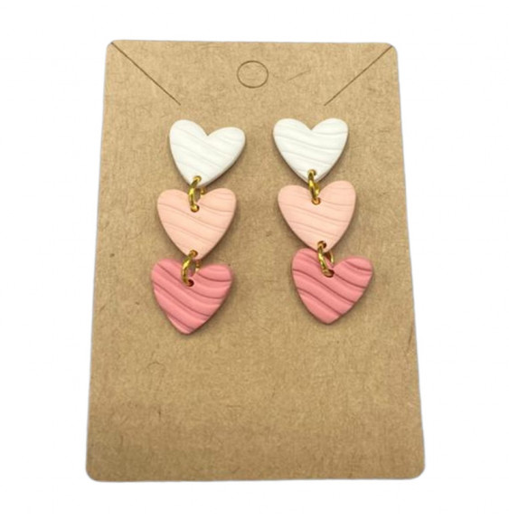 Triple Hearts earrings