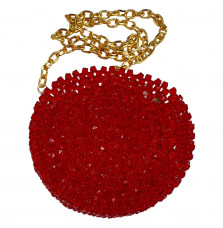 Red pearl bag