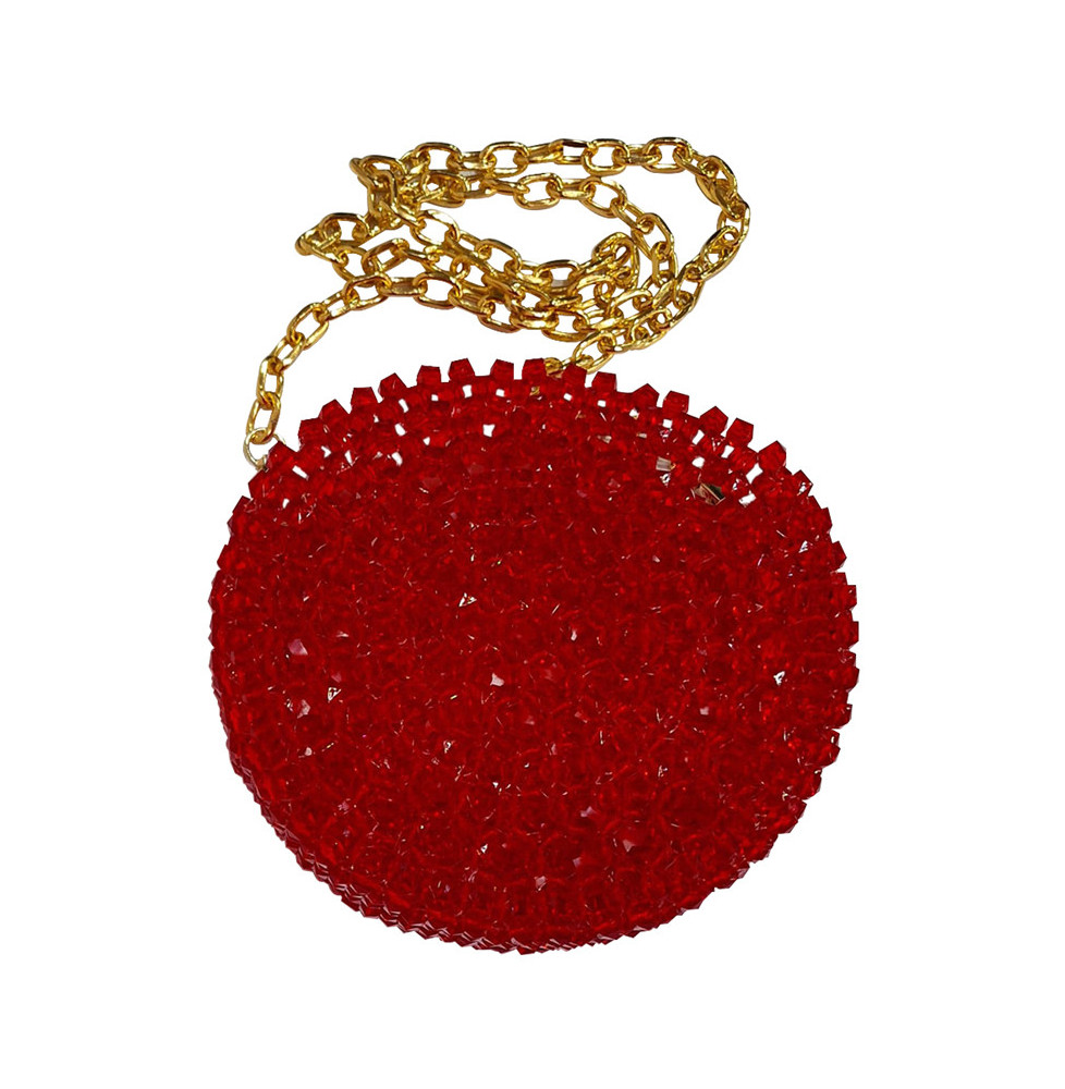 Red pearl bag