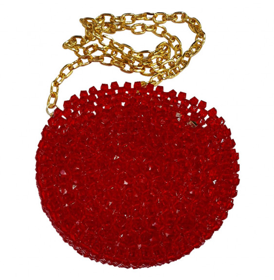 Red pearl bag